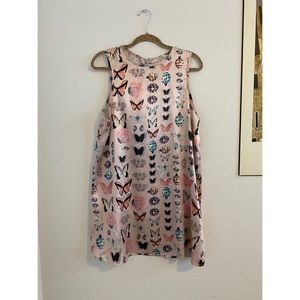 Pink Butterfly Shift Dress - Kimchi Blue